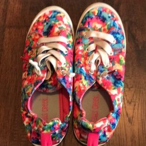Tie dye Falls Creek slip on sneakers, size 4